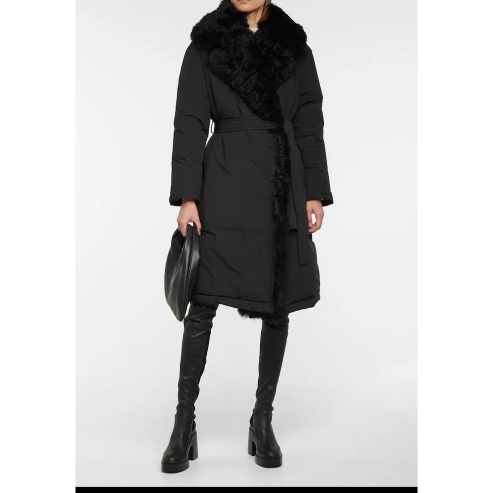 Clergerie Naelle Over-The-Knee Boots Black Lambskin & Suede Sz   39.5 US 9 $1100